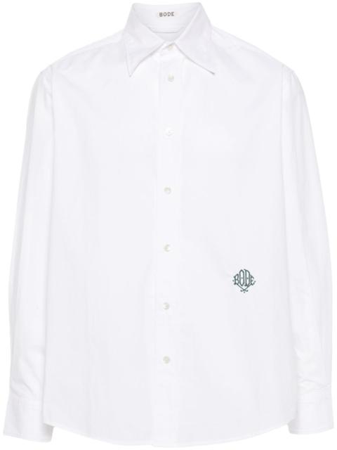 BODE logo-embroidered poplin shirt