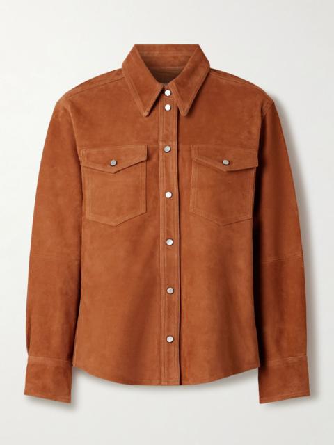 Isabel Marant Delcia suede shirt Brown