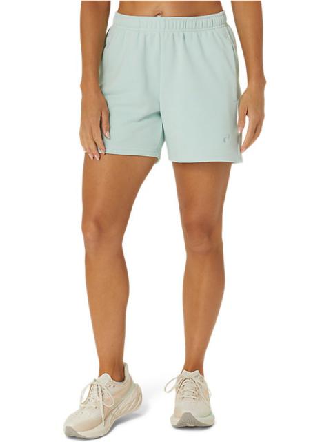 Asics WOMEN'S FRENCH TERRY 5IN SHORT