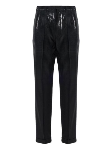 Maison Margiela glazed-effect trousers
