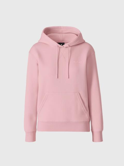 MACKAGE ZOSIA-Z Double-Face Jersey Logo Hoodie