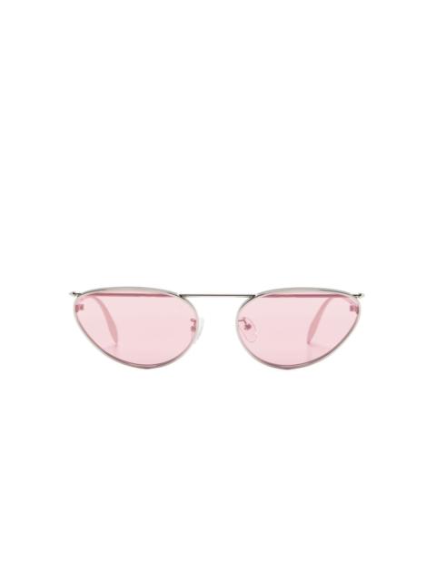Alexander McQueen piercing-detailing cat-eye sunglasses