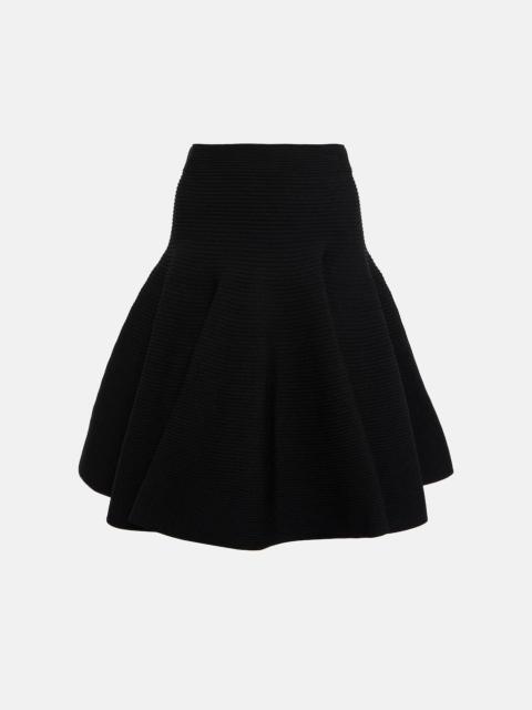 Alaïa Ribbed-knit miniskirt