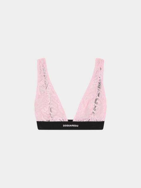 DSQ2 LACE TRIANGLE BRA