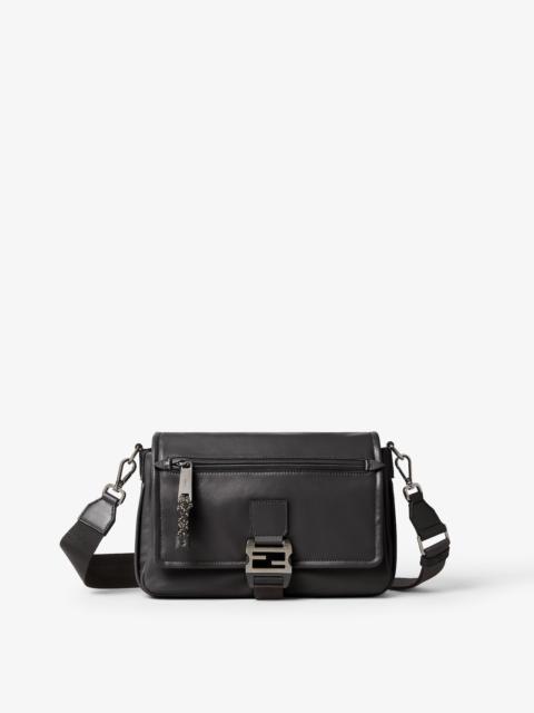 FENDI Fendi Flux Messenger Black leather bag