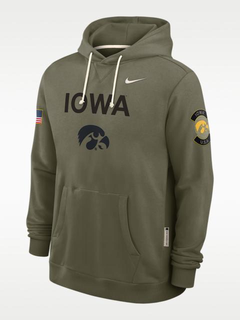 Nike Iowa 2025 Military Appreciation Men's Nike Dri-FIT College Pullover Hoodie