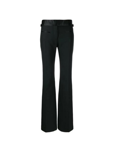 flared tailored trousers