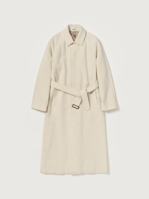 AURALEE WOOL CASHMERE CORDUROY SOUTIEN COLLAR COAT