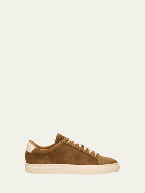 Common Projects Men's Retro Oiled Suede Low-Top Sneakers