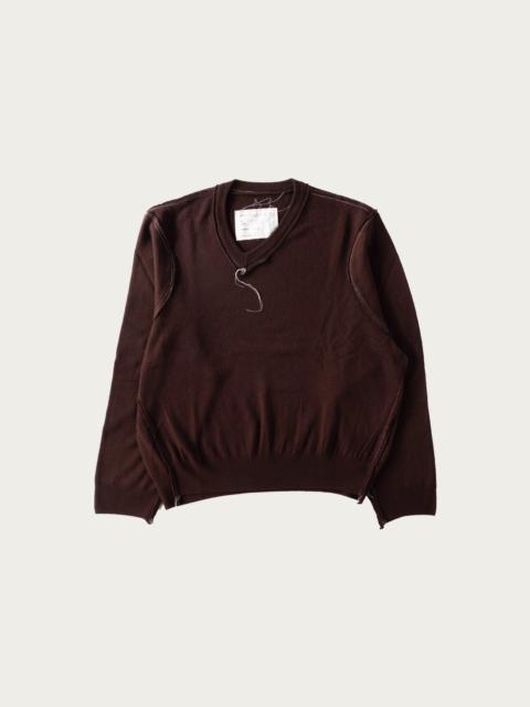 CAMIEL FORTGENS Frankenstein V-Neck - Brown