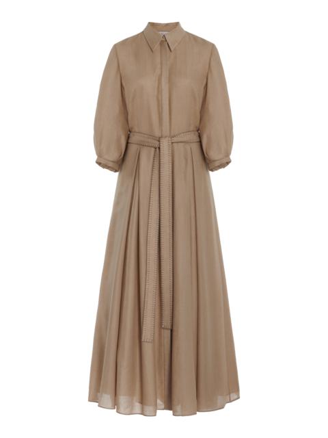 Andy Dress in Khaki Cashmere Wool