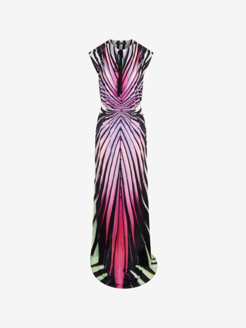 Roberto Cavalli Ray Of Paradise Print Maxi Dress