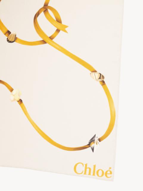 Chloé ZODIAC WATER PRINTED SCARF