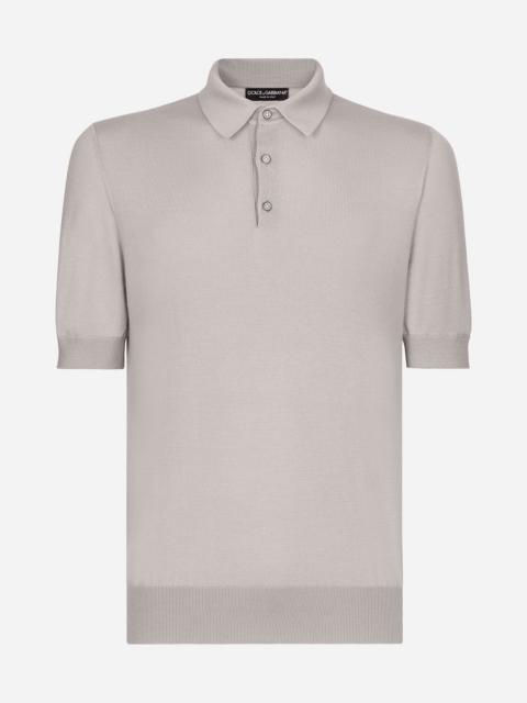 Dolce & Gabbana Cashmere and silk polo-shirt