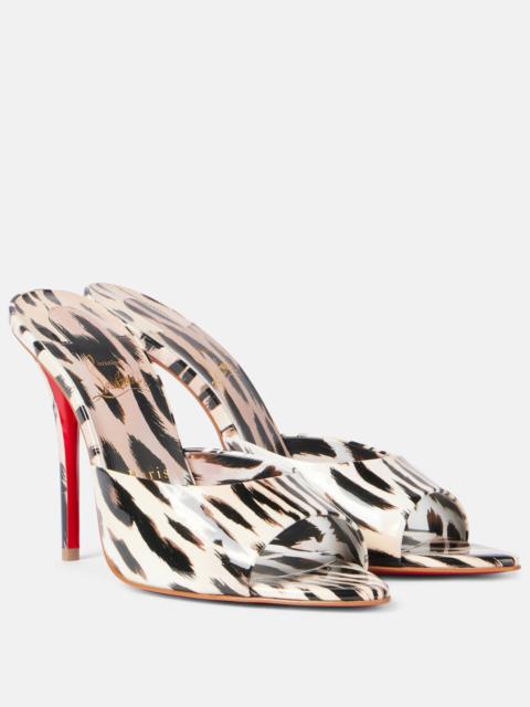 Christian Louboutin Miss Z 100 patent leather mules