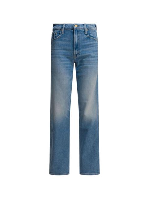 MOTHER The Spinner Zip Sneak denim jeans