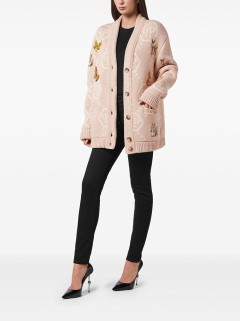 PHILIPP PLEIN Fairy-embroidered cardigan