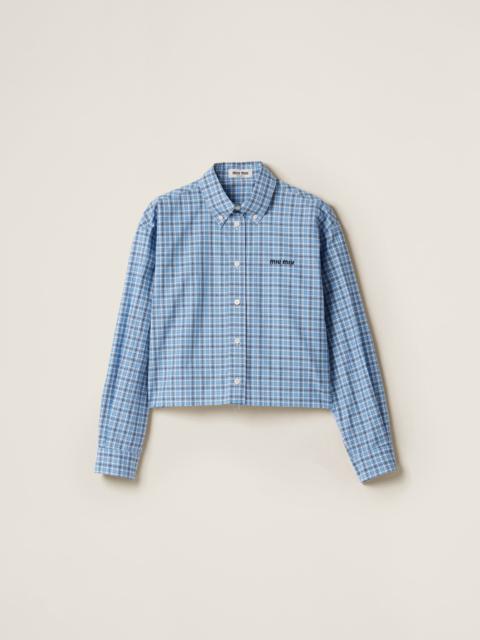Miu Miu Checked poplin shirt