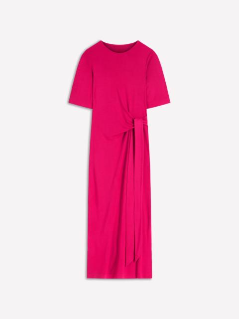 BODEN Zinnia Tie Ponte Midi Dress-Vibrant Pink