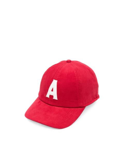 AUTRY logo-patch corduroy baseball cap