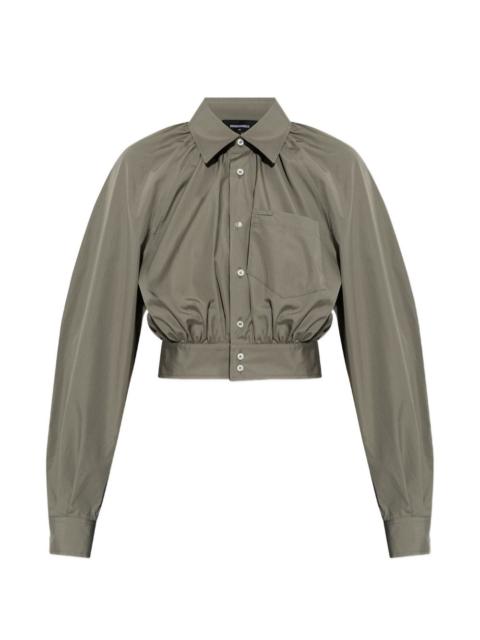 DSQUARED2 collared cropped shirt