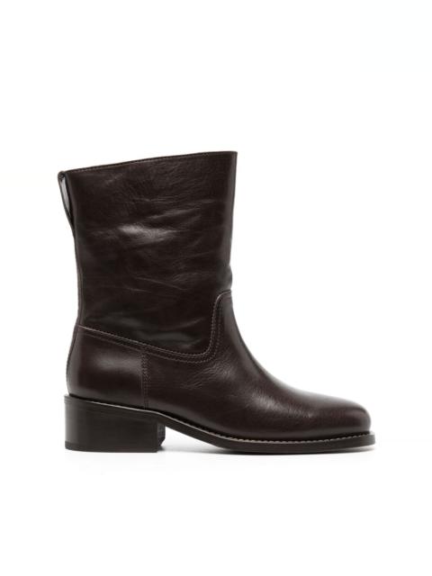 Lemaire ankle-length leather boots