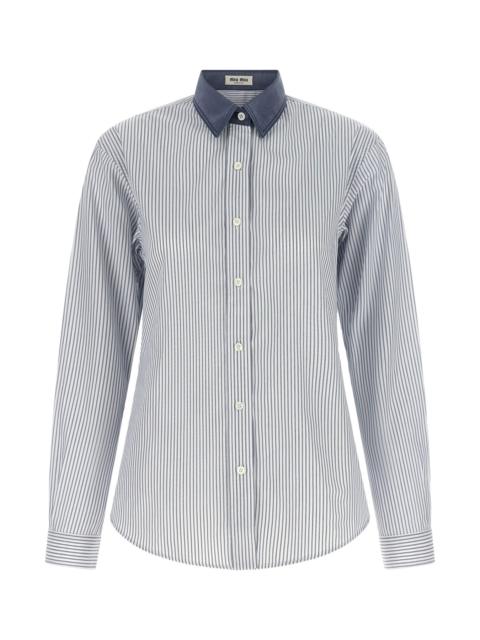 Miu Miu Shirt With Contrast Collar
