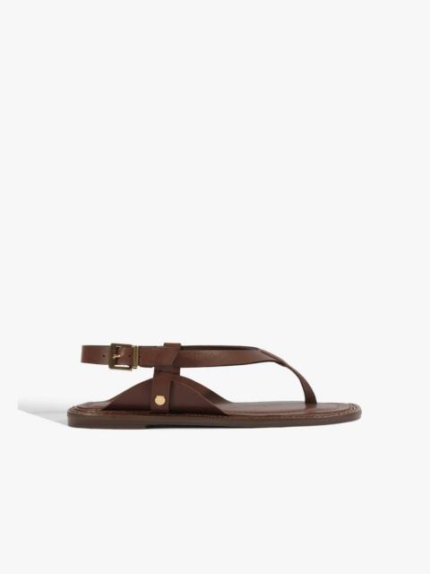 SCHUTZ Lorraine Leather Flat Sandal