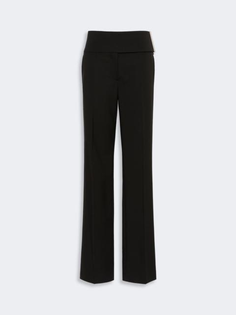 Sportmax MARANTA Stretch wool trousers - BLACK