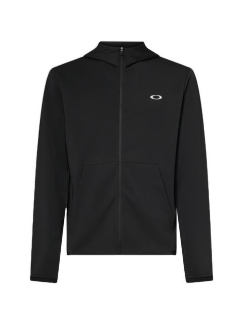 OAKLEY logo-detail zip-up hoodie