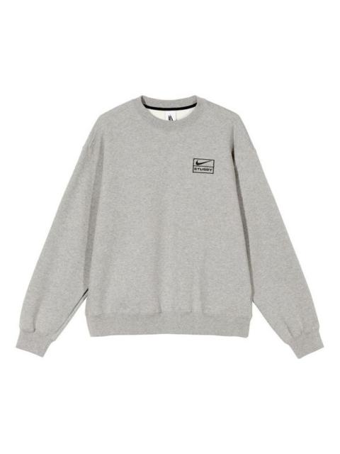 Nike x Stussy NRG BR Crew Fleece 'Grey' CT4311-063