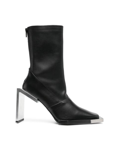 HELIOT EMIL™ 105mm square-toe leather boots