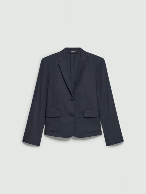 Theory Shrunken Blazer in Good Linen