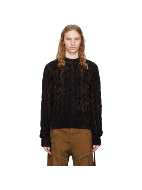 EGONLAB Black Oversized Sweater