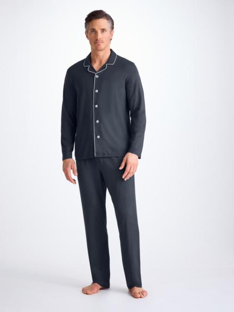Derek Rose Men's Pyjamas Basel Micro Modal Stretch Navy