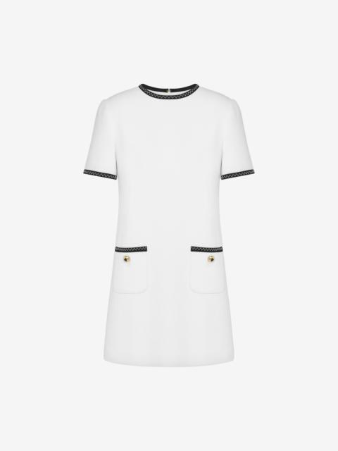 Moschino GOLD HEART BUTTONS SHORT-SLEEVED DRESS
