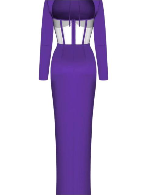 RASARIO DRAPED CORSET GOWN