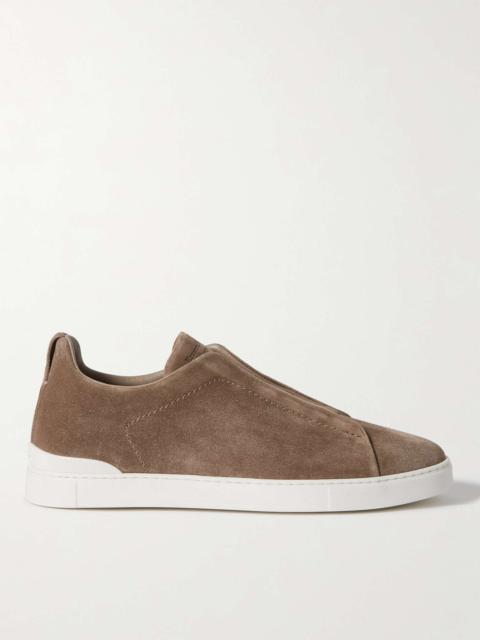 Suede Slip-On Sneakers