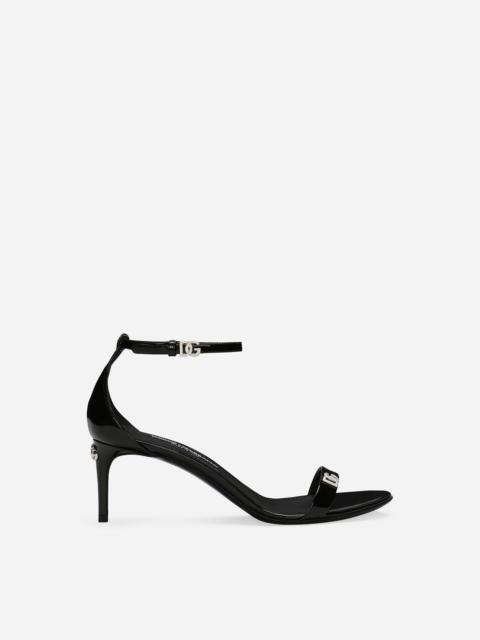 Patent leather sandals