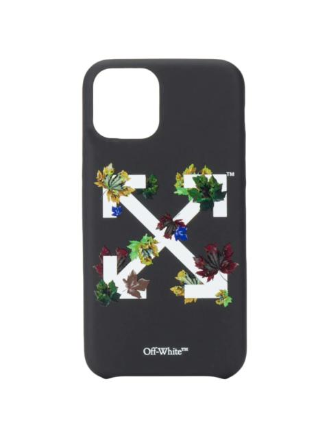 Off-White leaf-detail Arrows-motif iPhone 11 Pro case
