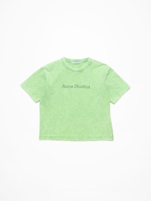 Acne Studios Logo t-shirt - Relaxed fit - Bright Green