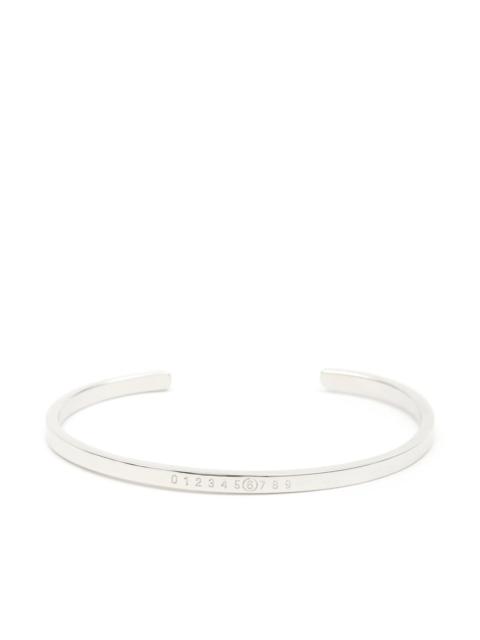 MM6 Maison Margiela Mm6 Maison Margiela Numeric Engraved Cuff Bracelet
