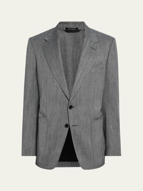 TOM FORD Men's Shelton Herringbone Sport Coat