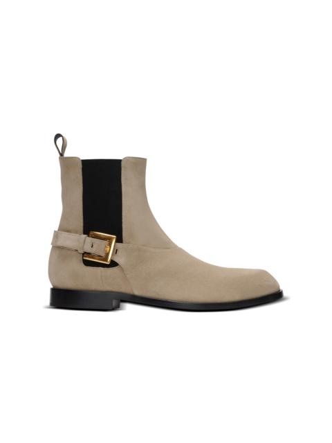 Balmain Anthem Chelsea boots in suede leather