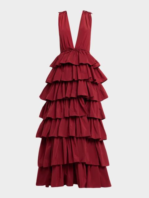 AKNVAS Henriette Ruffle Gown