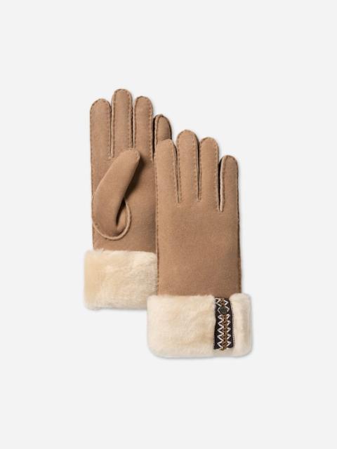 UGG ® Women's Sheepskin ®braid Glove in Chestnut