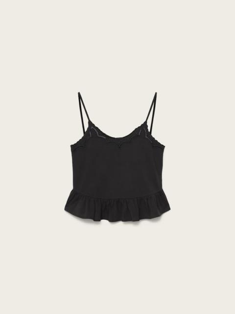 ALLSAINTS GEORGIA EMBROIDERED SLIM FIT CAMI TOP