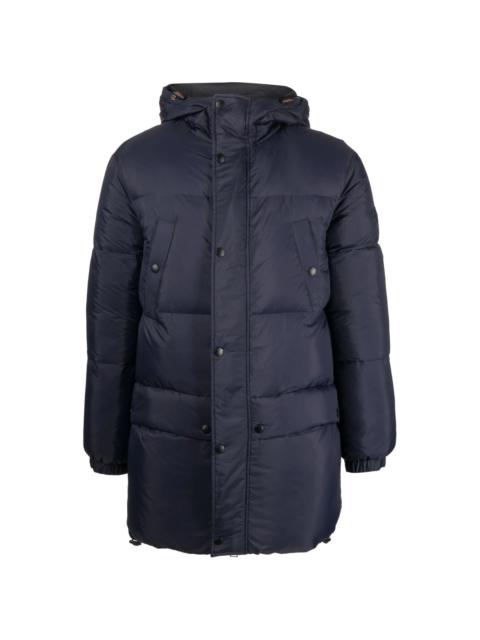 hooded feather-down padded jacket