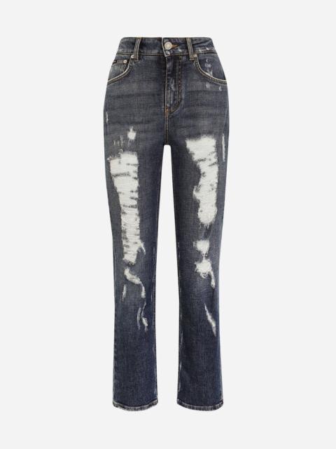 Dolce & Gabbana Boyfriend jeans with rips
