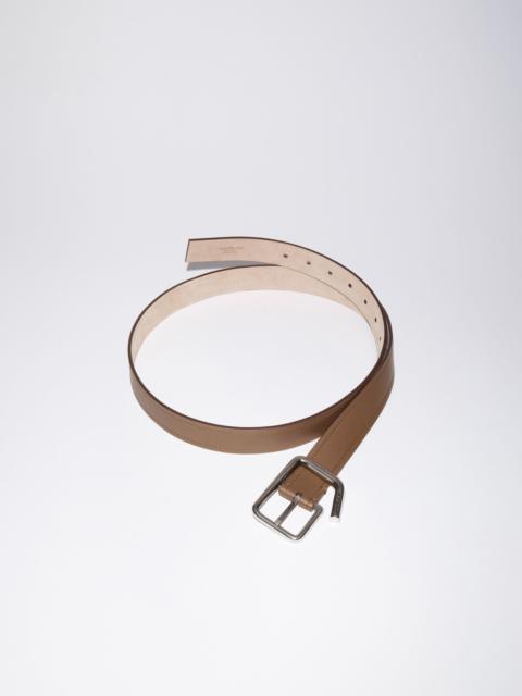 Acne Studios Deconstructed buckle belt - Camel brown